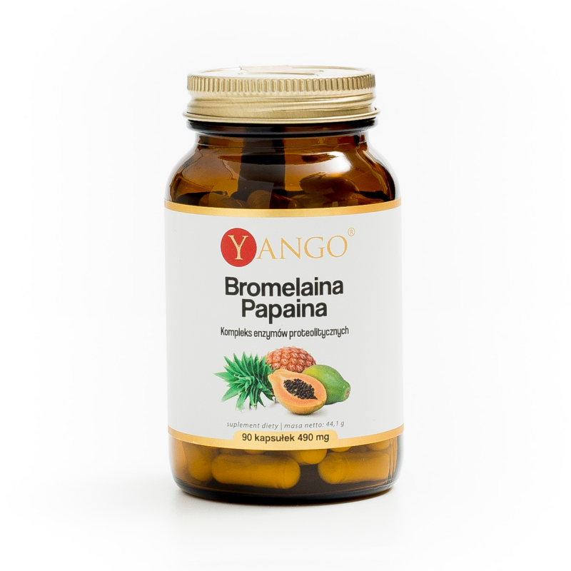 Bromelaina papaina - 90 kaps.