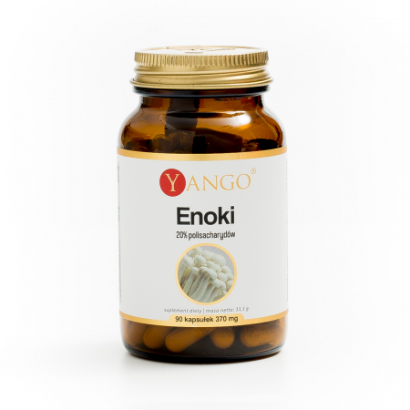 Enoki - 20% polisacharydów - 90 kaps.