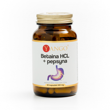 Betaina HCL + pepsyna - 90 kapsułek