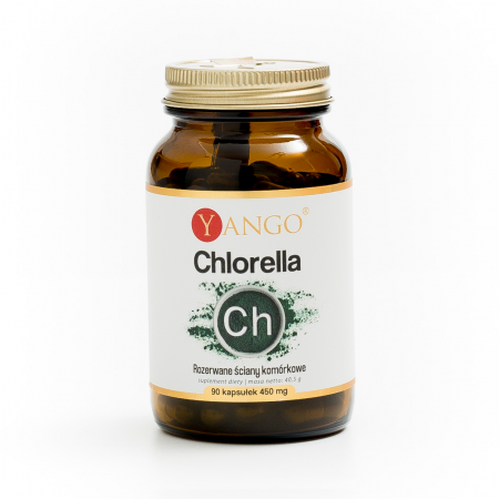 Chlorella - z rozerwanymi ścianami komórkowymi - 90 kapsułek