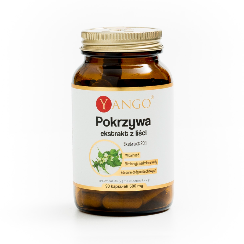 Pokrzywa - ekstrakt z liści - 90 kapsułek