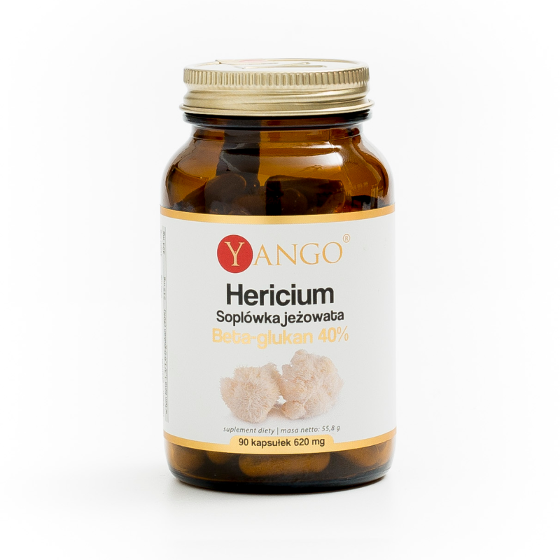 Hericium - Soplówka jeżowata - 40% Beta-glukan - 90 kaps.