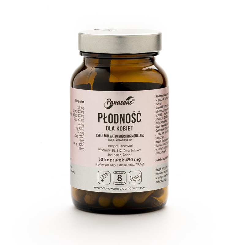 Płodność dla kobiet - 50 kapsułek - Panaseus
