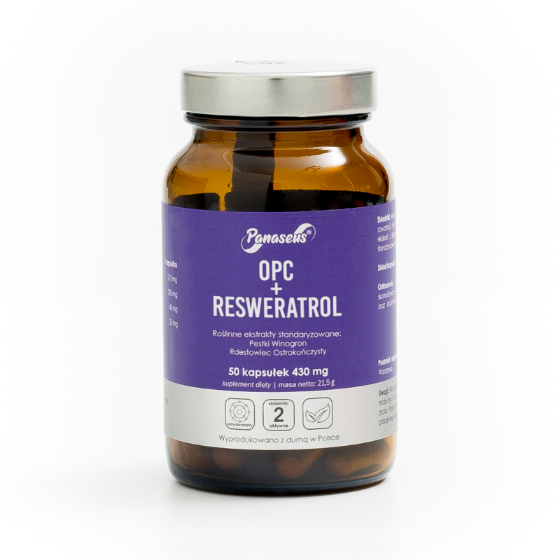 Panaseus - OPC + Resweratrol - 50 kaps.