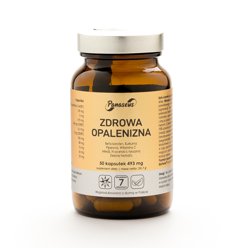 Zdrowa opalenizna - 50 kapsułek - Panaseus