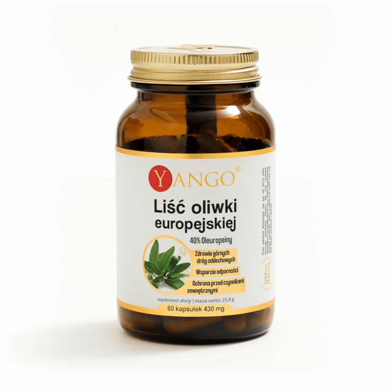 Liść Oliwki Europejskiej - 40% Oleuropein - 60 kaps.