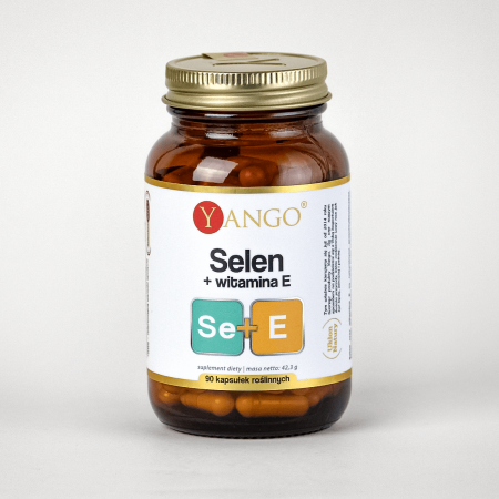 Selen + naturalna witamina E - 90 kapsułek