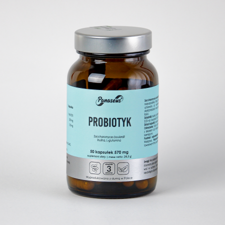 Probiotyk Saccharomyces boulardii - 50 kapsułek