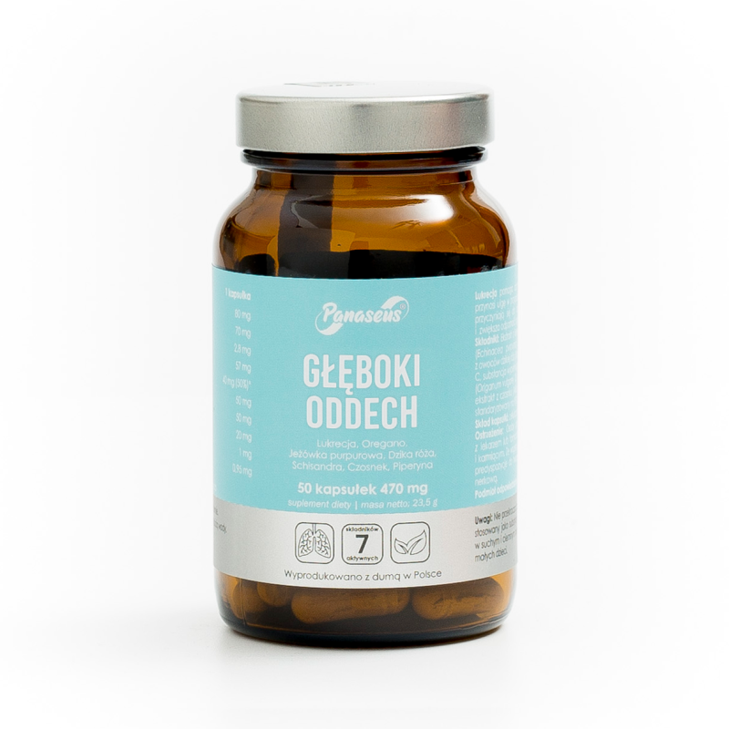 Głęboki oddech - 50 kaps. - Panaseus Głęboki oddech - 50 kaps. - Panaseus