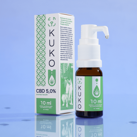 Olejek CBD 5% dla średnich psów -10ml aromat kaczki