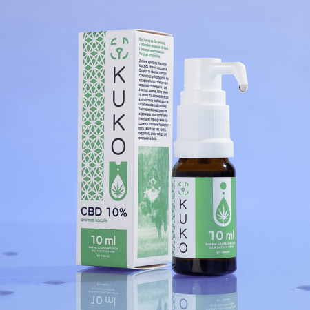 Olejek CBD 10% dla dużych psów -10ml aromat kaczki