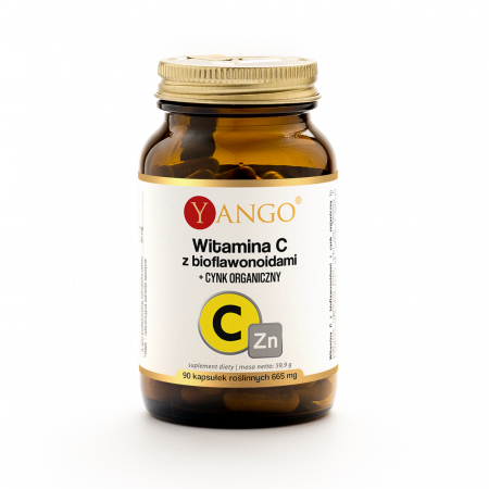 Witamina C z bioflawonoidami + CYNK ORGANICZNY - 90 kaps.