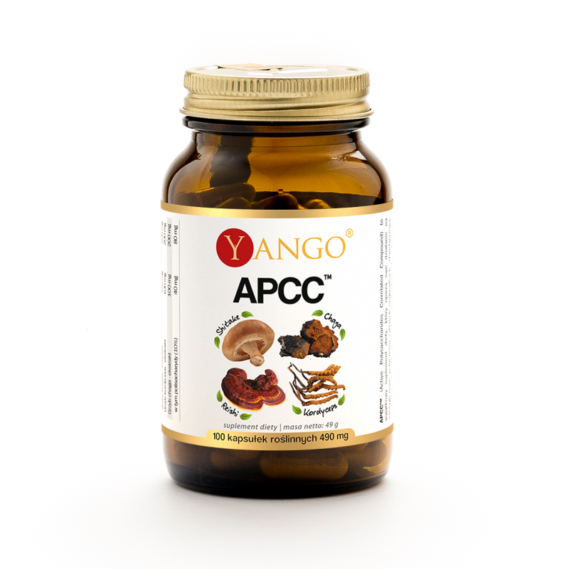 APCC™ - reishi, shitake, kordyceps, chaga - 100 kaps.