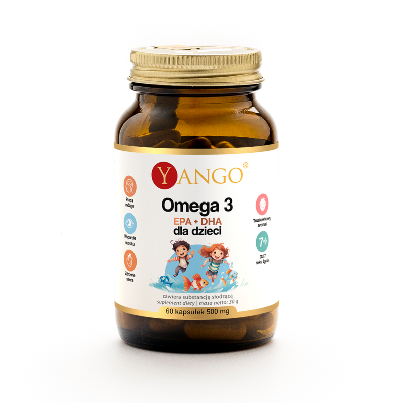 Omega 3 dla dzieci EPA + DHA - 60 kaps.