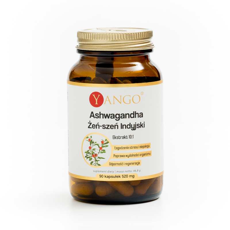 Ashwagandha - ekstrakt 10:1 - 90 kaps.