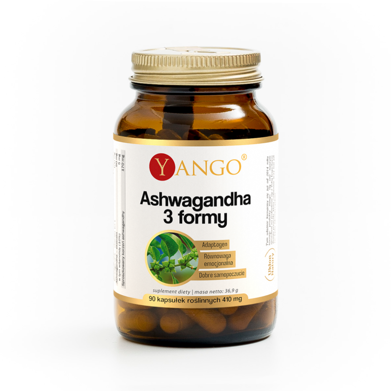Ashwagandha 3 formy - 90 kaps.
