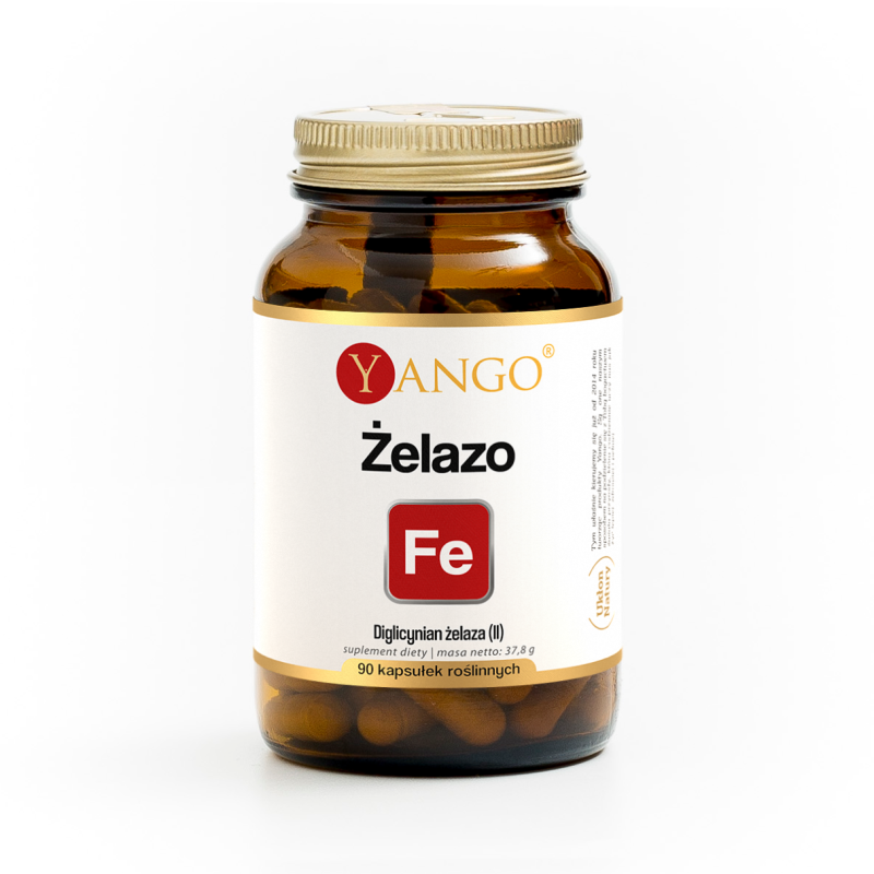 Żelazo - Diglicynian żelaza (II) - 90 kaps.