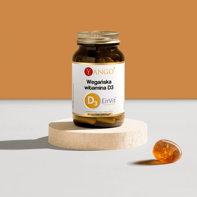 Wegańska witamina D3 — 90 kaps.