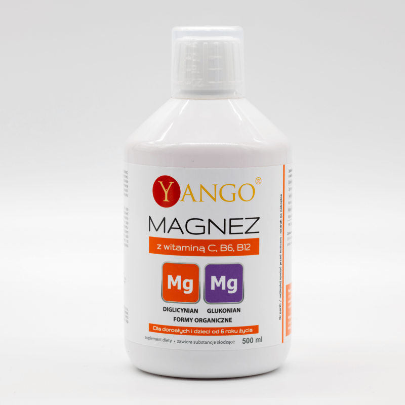 Magnez z Witaminą C, B6, B12 – 500 ml