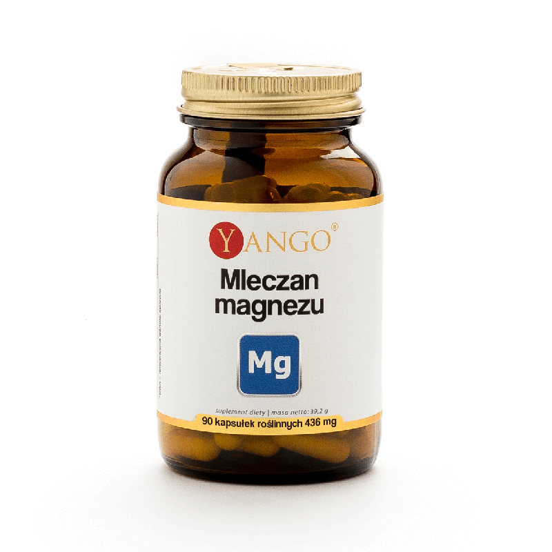 Mleczan magnezu – 90 kaps. Mleczan magnezu – 90 kaps.