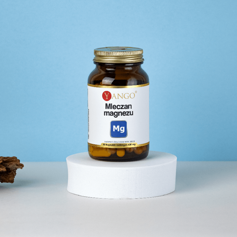 Mleczan magnezu – 90 kaps. Mleczan magnezu – 90 kaps.