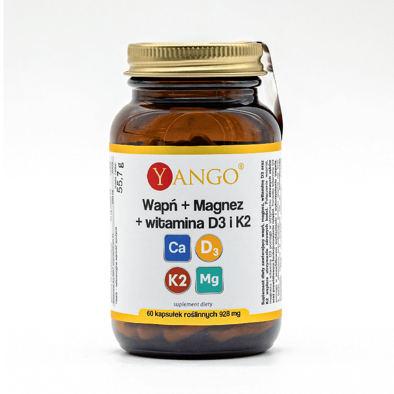 Wapń + magnez + witamina D3 i K2 – 60 kaps.