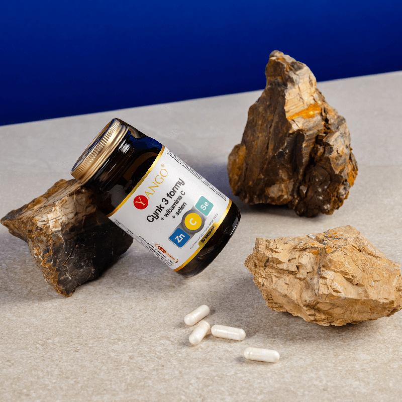 Cynk 3 formy + wit. C + selen – 90 kaps.