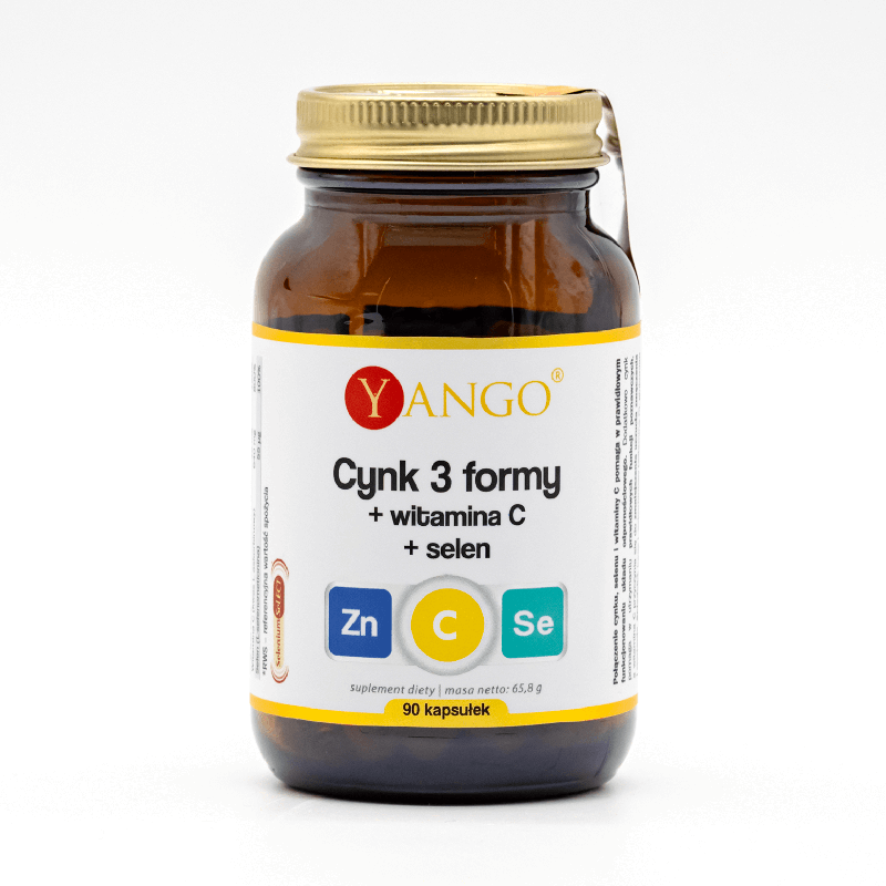 Cynk 3 formy + wit. C + selen – 90 kaps.