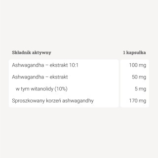 Ashwagandha 3 formy - 90 kaps. Ashwagandha 3 formy - 90 kaps.