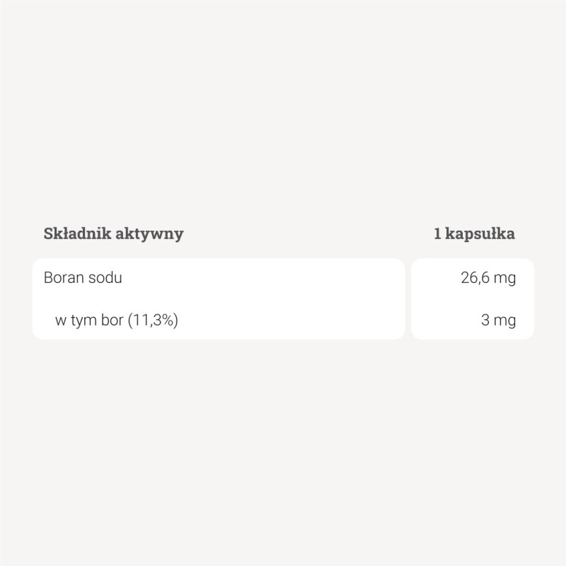 Bor – 90 kaps. Bor – 90 kaps.