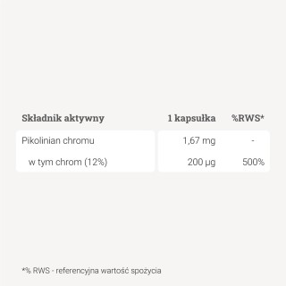 Chrom - forma organiczna - 90 kaps. Chrom - forma organiczna - 90 kaps.