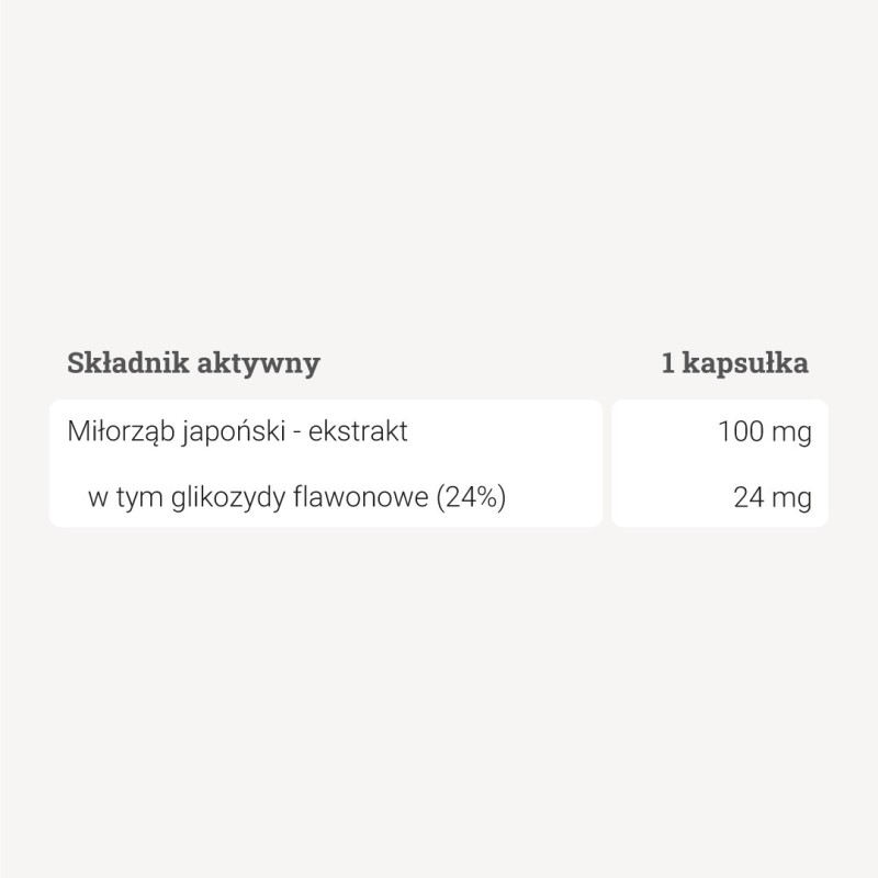 Ginkgo biloba - ekstrakt - 90 kapsułek