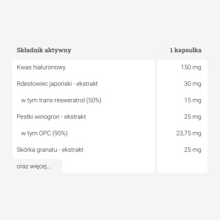 Kwas Hialuronowy Pro-Beauty™ – 90 kaps. Kwas Hialuronowy Pro-Beauty™ – 90 kaps.