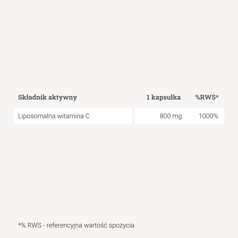 Liposomalna witamina C – 60 kaps.