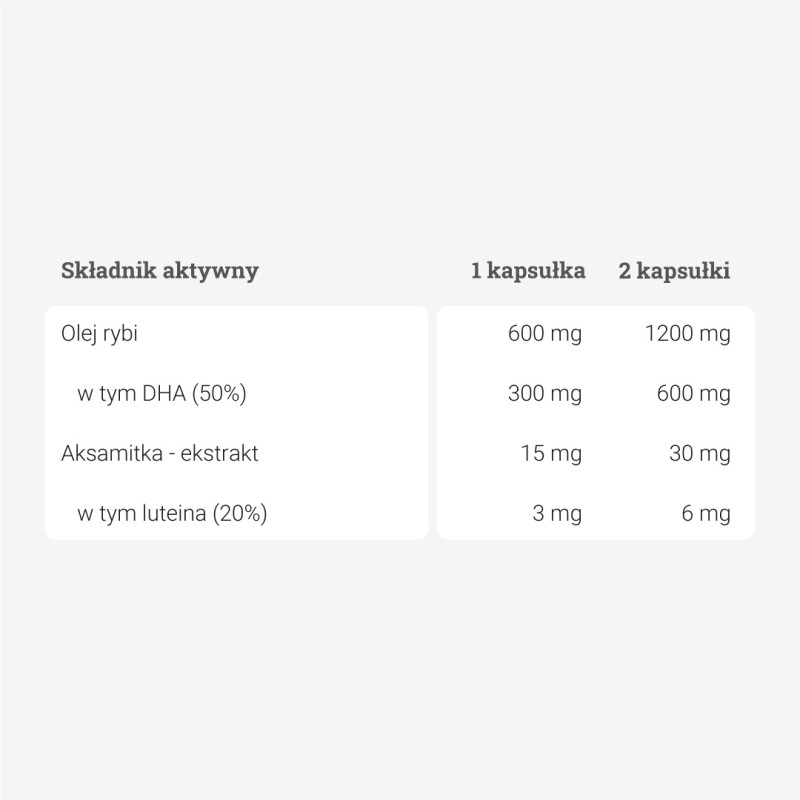 Luteina + DHA - 60 kaps.