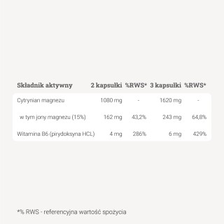 Magnez + witamina B6 - 90 kaps. Magnez + witamina B6 - 90 kaps.