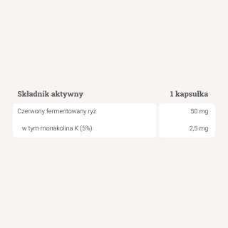 Monakolina K - 90 kaps. Monakolina K - 90 kaps.