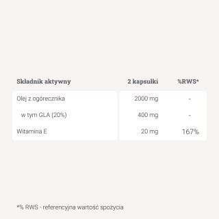 Olej z ogórecznika - 60 kaps. Olej z ogórecznika - 60 kaps.