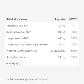 Yango Pregna Step 2 - Suplementy dla kobiet w ciąży i karmiących - 60 kapsułek - YANGO