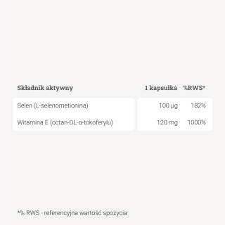 Selen + witamina E – 90 kaps.