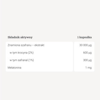Szafran na noc – 60 kaps.