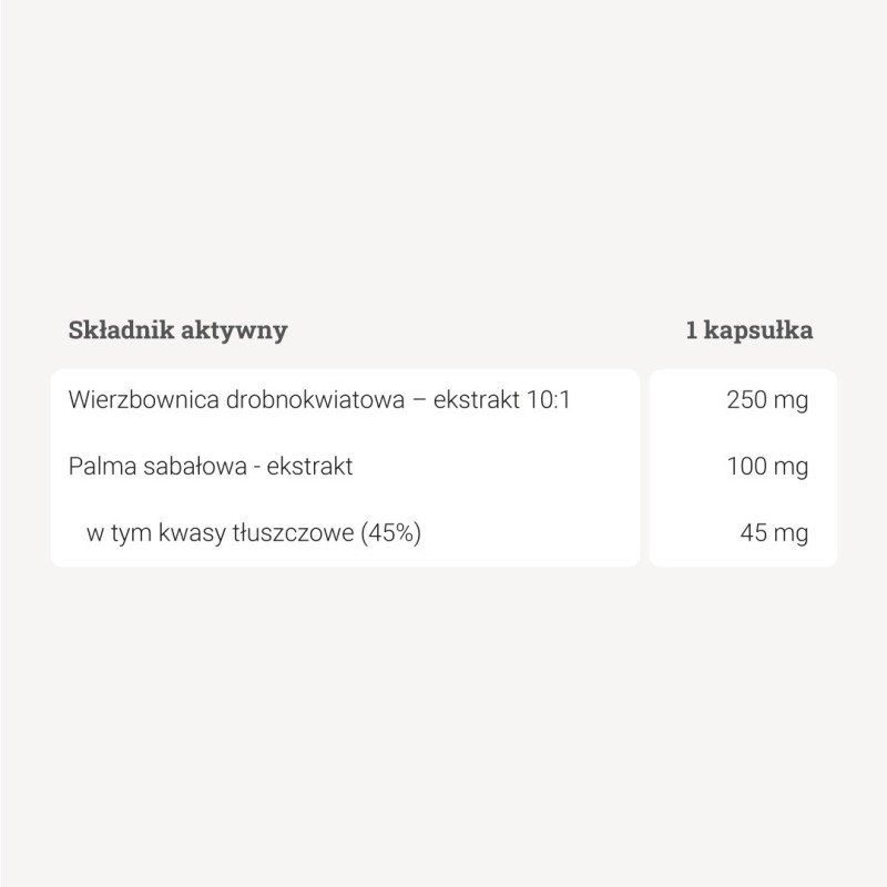 Wierzbownica dla mężczyzn - 90 kaps.