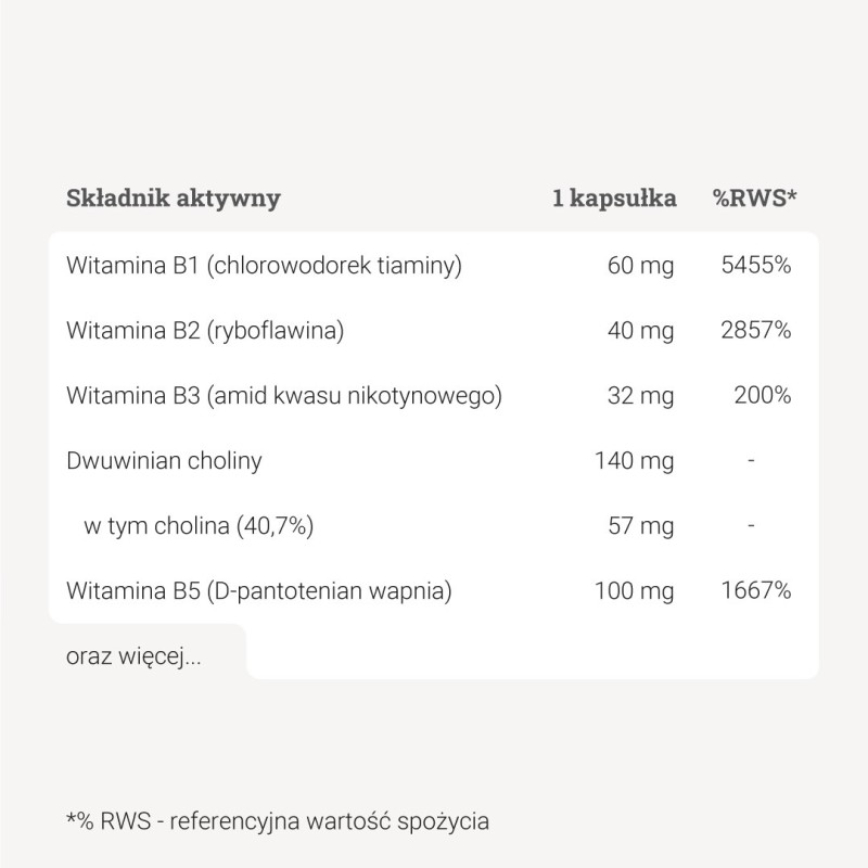 Witamina B kompleks – 90 kaps.