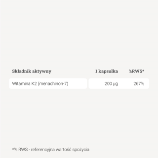 Witamina K2 MK-7 - 90 kaps.