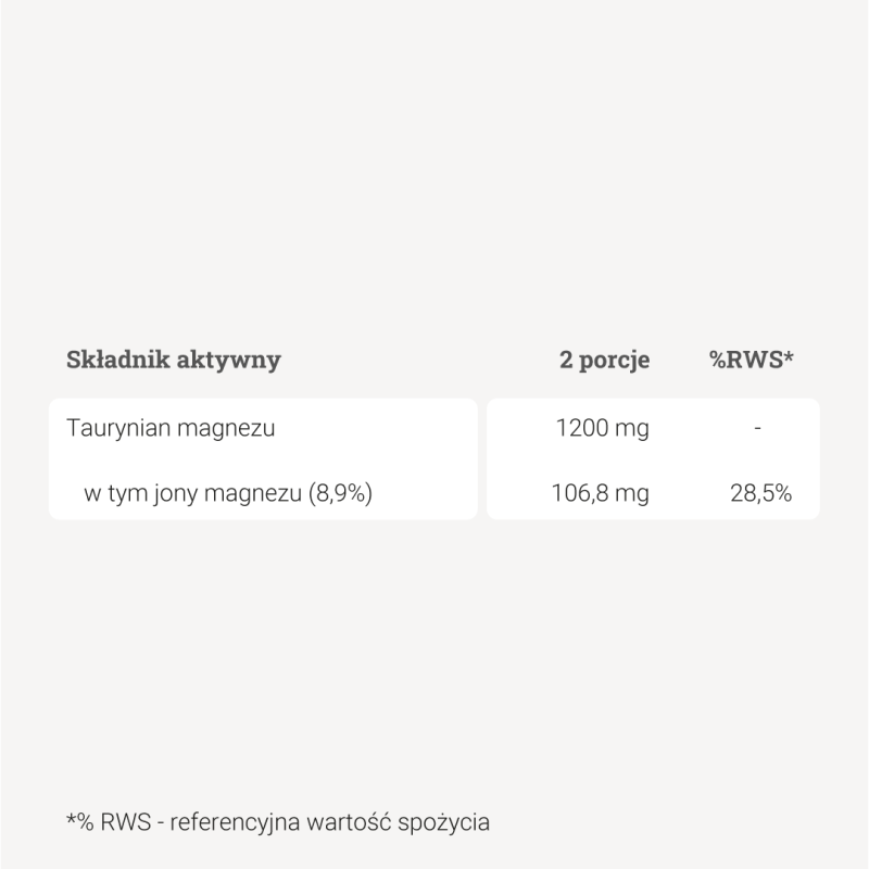 Taurynian magnezu - 50g