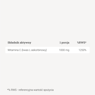Witamina C - Kwas L-askorbinowy - 100g