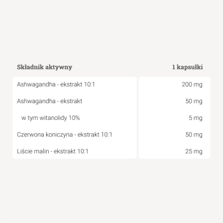 Panaseus - Ashwagandha dla kobiet - 50 kaps. Panaseus - Ashwagandha dla kobiet - 50 kaps.