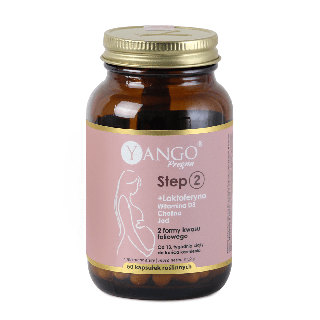 Yango Pregna Step 2 - Suplementy dla kobiet w ciąży i karmiących - 60 kapsułek - YANGO
