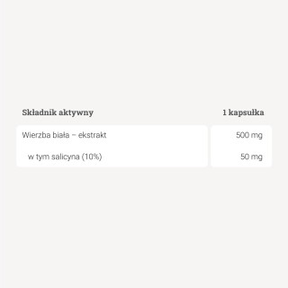 Kora wierzby białej – 90 kaps.