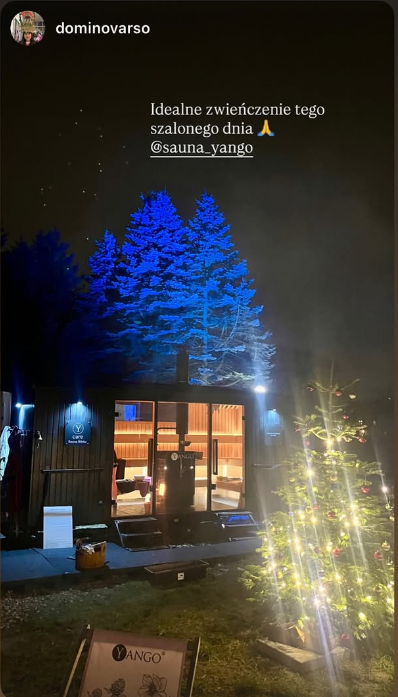 Sauna YANGO nocą